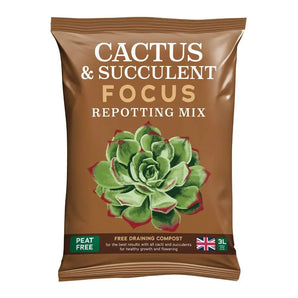 Cactus Focus Repotting Mix Peat Free 3L