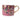 Candlelight - Straight Sided Mug with Gold Handle - Garden Blooms Plum