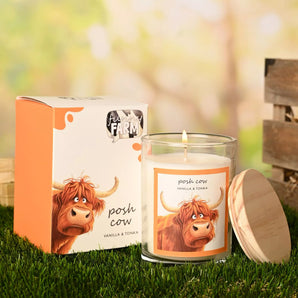 The Funny Farm Candle 250g - "Posh Cow"