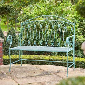 Fleur Garden Bench - Small (Antique Green)