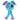 Gus Fink Numb Bunny Plush - Blue & Hot Pink