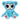Gus Fink Gooli Plush - Grim The Stitch Bear Blue