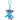 Gus Fink Plush Clip - Iced Blue Grim Bear
