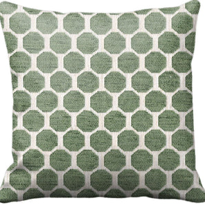 Green Honeycomb Square Scatter Cushion