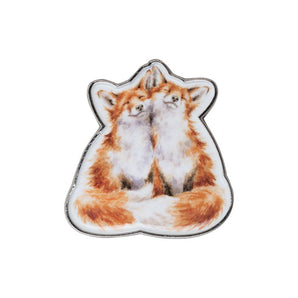 Fox Pin Badge - Contentment