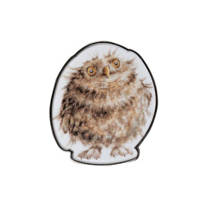 Owls Pin Badge - Round Owl