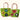 Flower Tote Bags Small - Lime Green