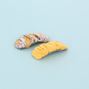 Set of 2 Polly Hair Clips - Yellow
