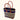 Small Porto Stripe Basket Bag - Navy