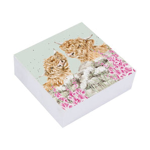 'Just for Moo' Highland Cow Sticky Notes