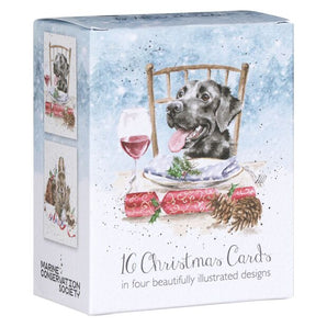 Wrendale: 16 Mini Charity Christmas Cards